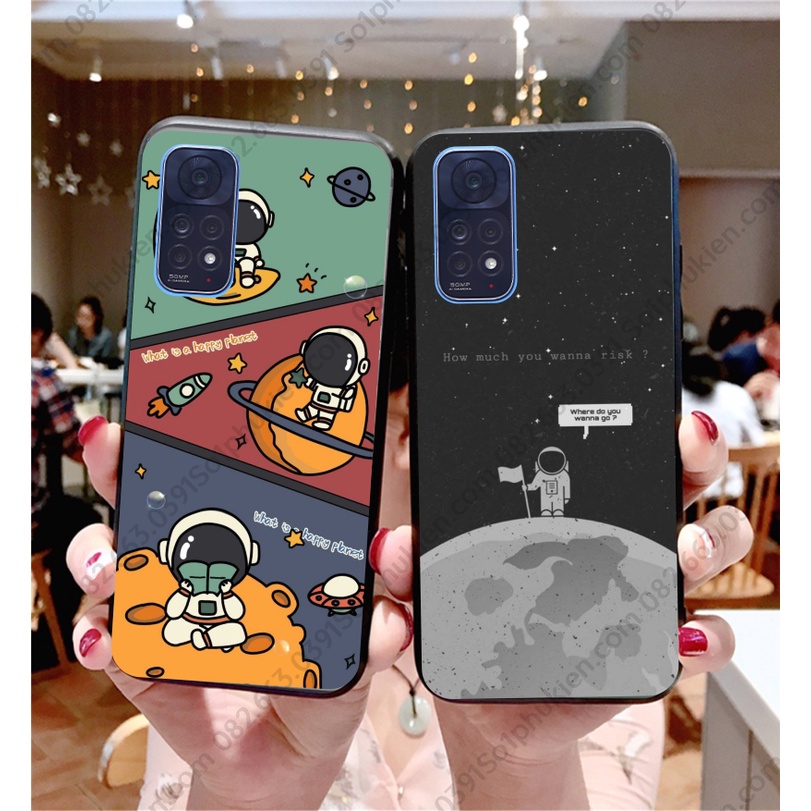 Ốp lưng Xiaomi Redmi Note 11 / Note 11s 4G (bản VN) / Note 11s 5G dẻo đen in hình thiên cá tính, trẻ trung