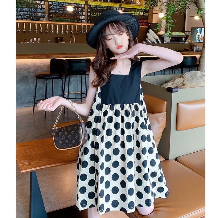 VL77⚡Size140-170 (25-45kg)⚡Váy đầm cho bé gái (Đầm suông vải thô Hàn Quốc)⚡Thời trang trẻ Em hàng quảng châu