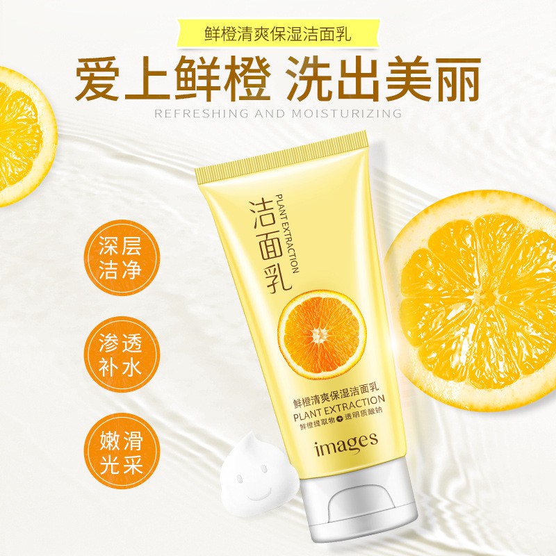 Sữa rửa mặt trái cây Rorec Bioaqua chiết xuất từ quả cam và kiwi dịu nhẹ cho da -KW9-A02T1 | BigBuy360 - bigbuy360.vn