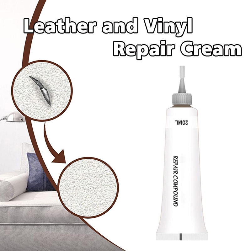 Bộ Kem Vinyl Và Da Tổng Hợp 20ML Dùng Để Sửa Chữa Ghế Sofa / Nội Thất / Ghế Ngồi Xe Hơi / Đồ Nội Thất / Thuyền