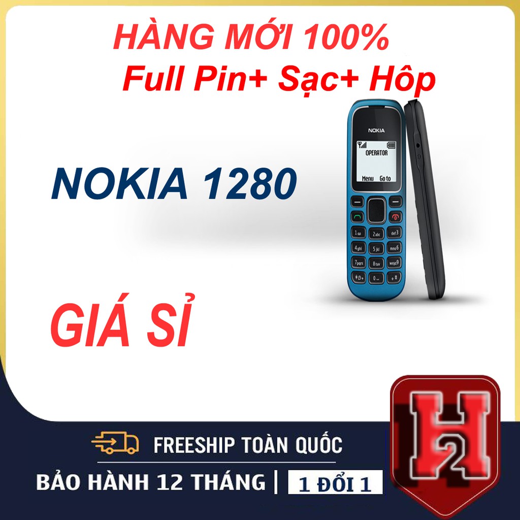 Điện Thoại 1280 Nokia Fullbox, Kèm Phụ Kiện Sạc+Pin [Chính Hãng Bảo Hành 6 Tháng] | BigBuy360 - bigbuy360.vn