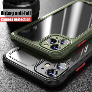 Ốp điện thoại silicon acrylic trong suốt có túi khí bảo vệ camera cho nộp đơn iPhone 11 Pro Max Xs XR SE2 7 8 Plus