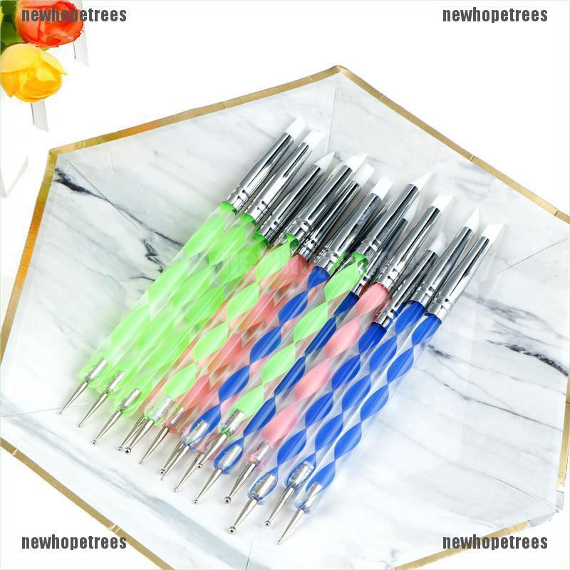 [Hàng mới về] Bộ 5 bút trang trí móng nghệ thuật 2 đầu tiện dụng