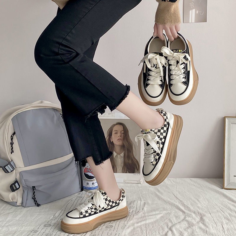 Oeteo Giày canvas Đế Bằng Đa Năng Thời Trang Cho Nữ