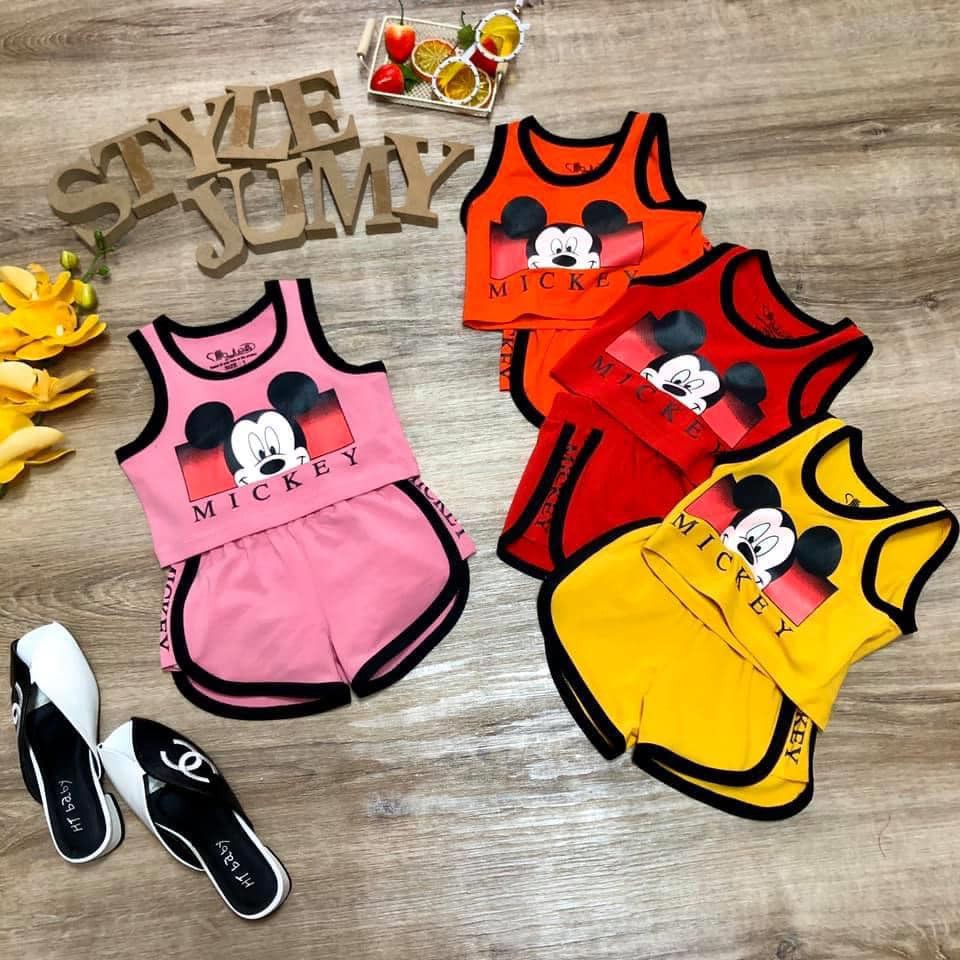 Bộ ba lỗ mickey núp cho bé gái