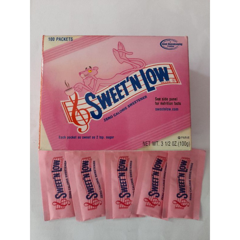 Đường ăn kiêng Sweet'n Low_Dành cho người tiểu đường,người ăn kiêng.Hộp 100 gói