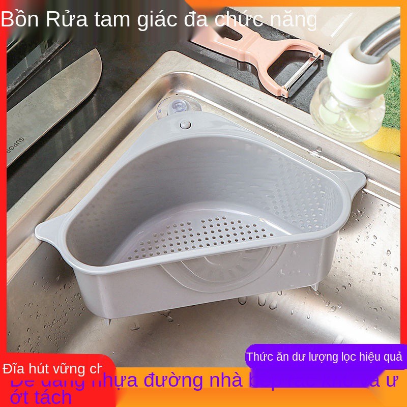 bếp Chậu rửa chén hút nước rổ rá bọt biển giá để đồ đa chức năng bộ ăn