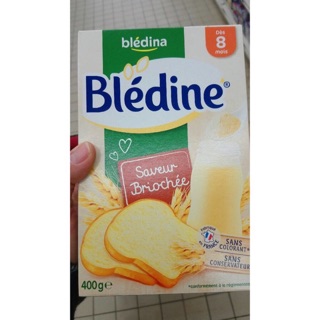 Bột pha sữa bledine 400g-8m vị bánh mì. date t9/2020