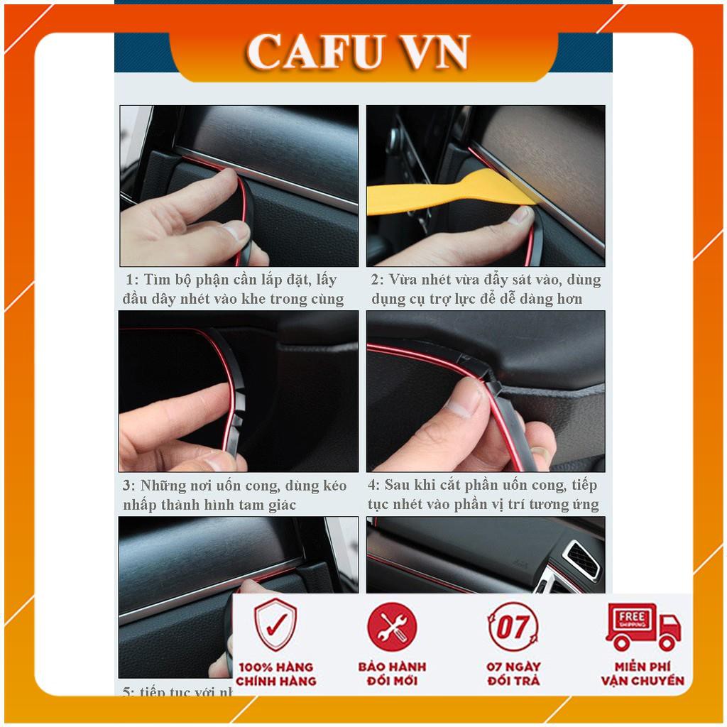 Chỉ viền nội thất nẹp viền cửa gió điều hòa xe hơi trang trí (cuộn 5m) - CAFU VN