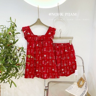 NOHK _ Bộ mặc nhà chất lanh lụa siêu mát. Size S M L