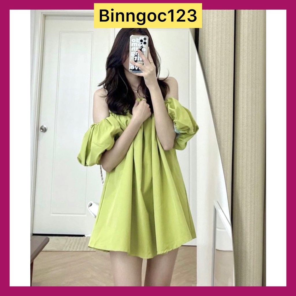 Áo trễ vai tay phồng tiểu thư rộng dễ thương | BigBuy360 - bigbuy360.vn