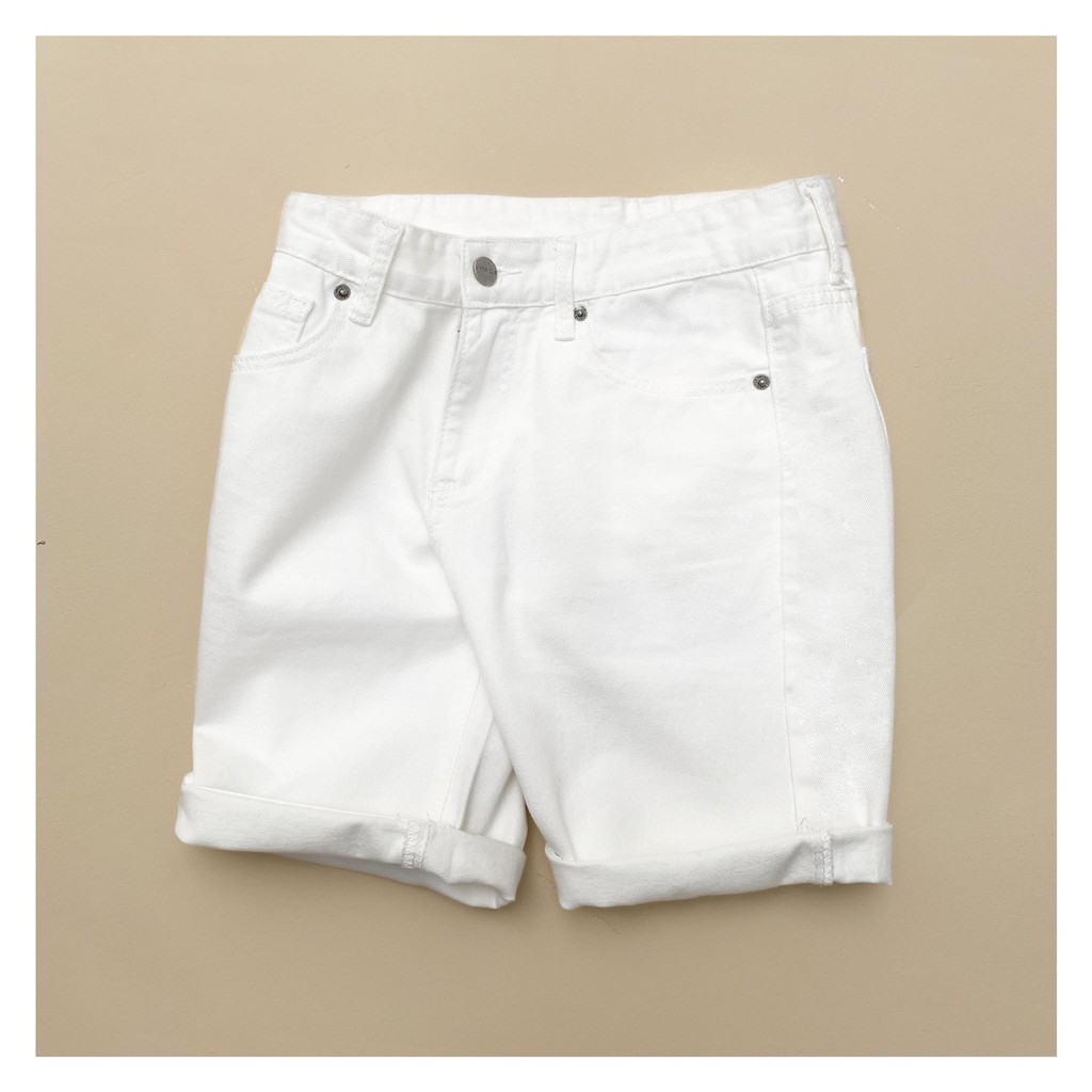 Quần short jean nam cao cấp short AMIRI  vá rách xanh trắng chất bò dày dặn chuẩn đẹp như hình