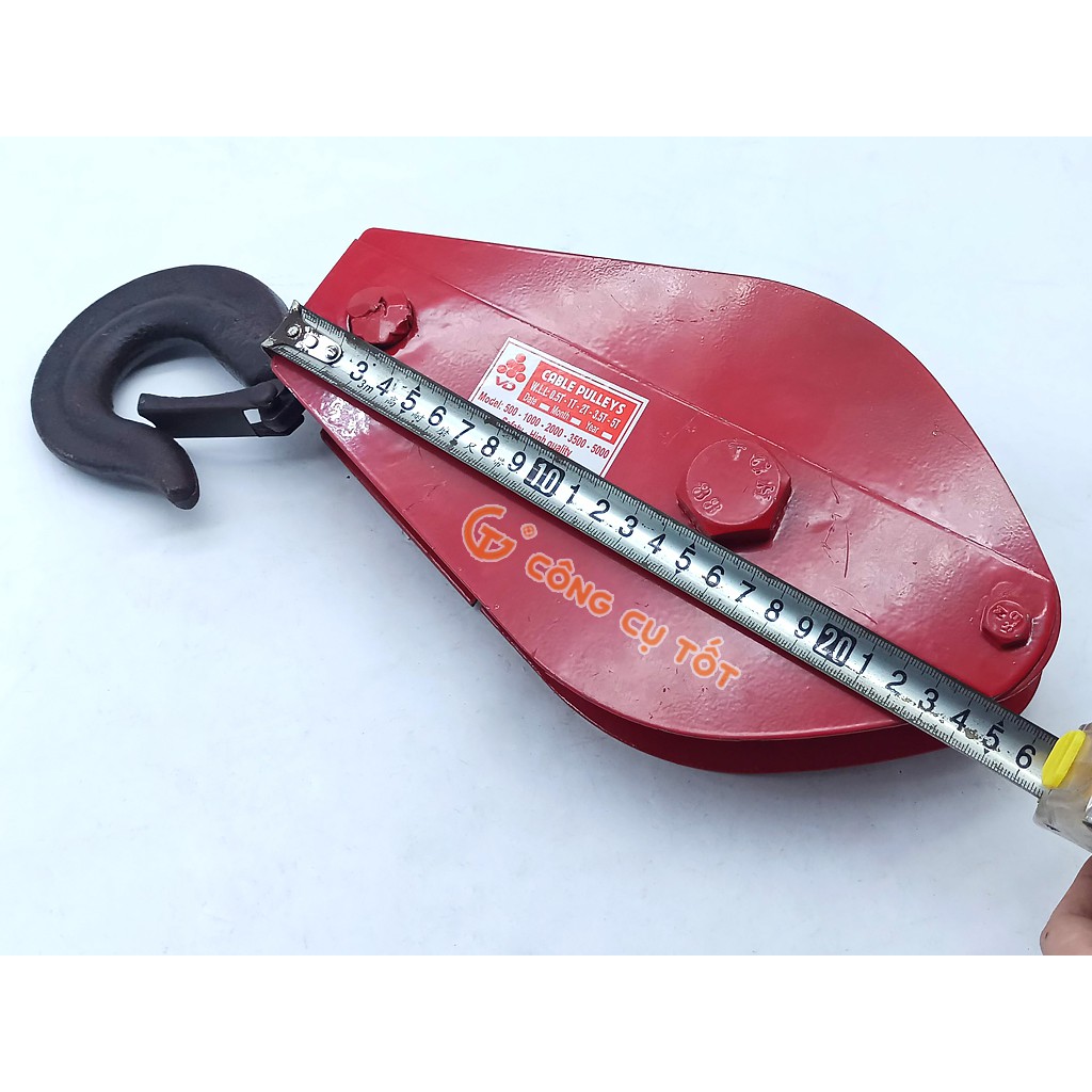 Ròng rọc móc treo an toàn tải trọng 2 tấn