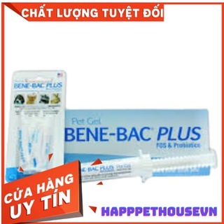 (Vỉ 4 ống nhỏ) Men hỗ trợ đường ruột và tiêu hóa cho thú cưng chó mèo Bene Bac Plus