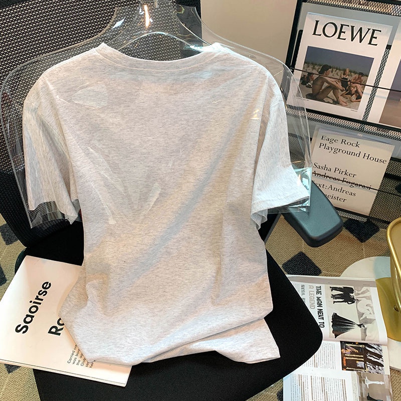 Áo Thun Tay Ngắn In Họa Tiết Dễ Thương Thời Trang Mùa Hè Cho Nữ