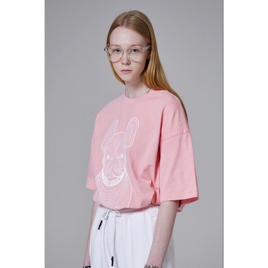 Áo phông in hình chó xanh life work form âu, tay lỡ, rep11 Tee668