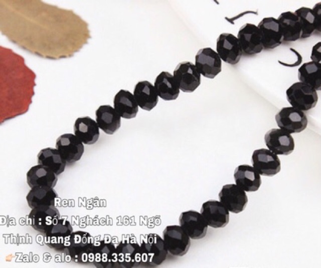 Đá pha  lê tròn góc cạnh size 6 li