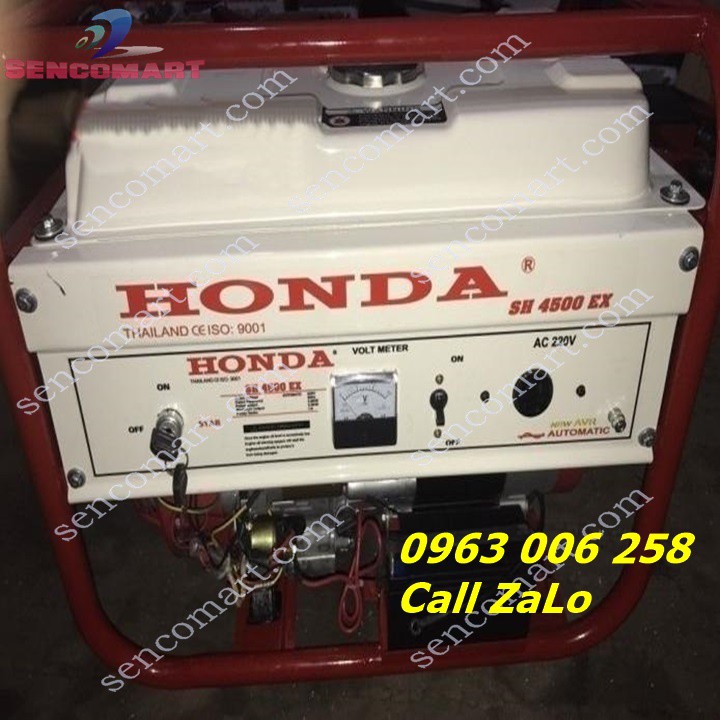 MỚI ! MÁY PHÁT ĐIỆN HONDA SH4500EX - ĐỘNG CƠ GX 200 ,ĐỘ BỀN CAO