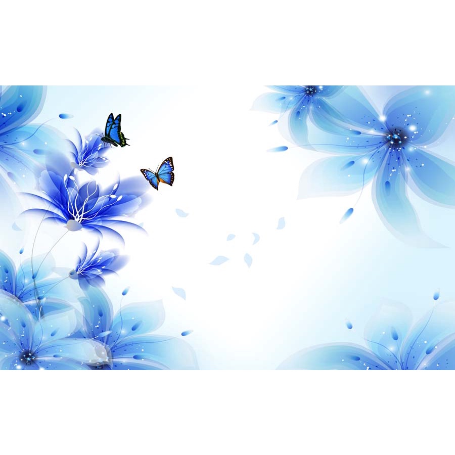 Tranh hoa cỏ thiên nhiên tặng keo và dụng cụ dán