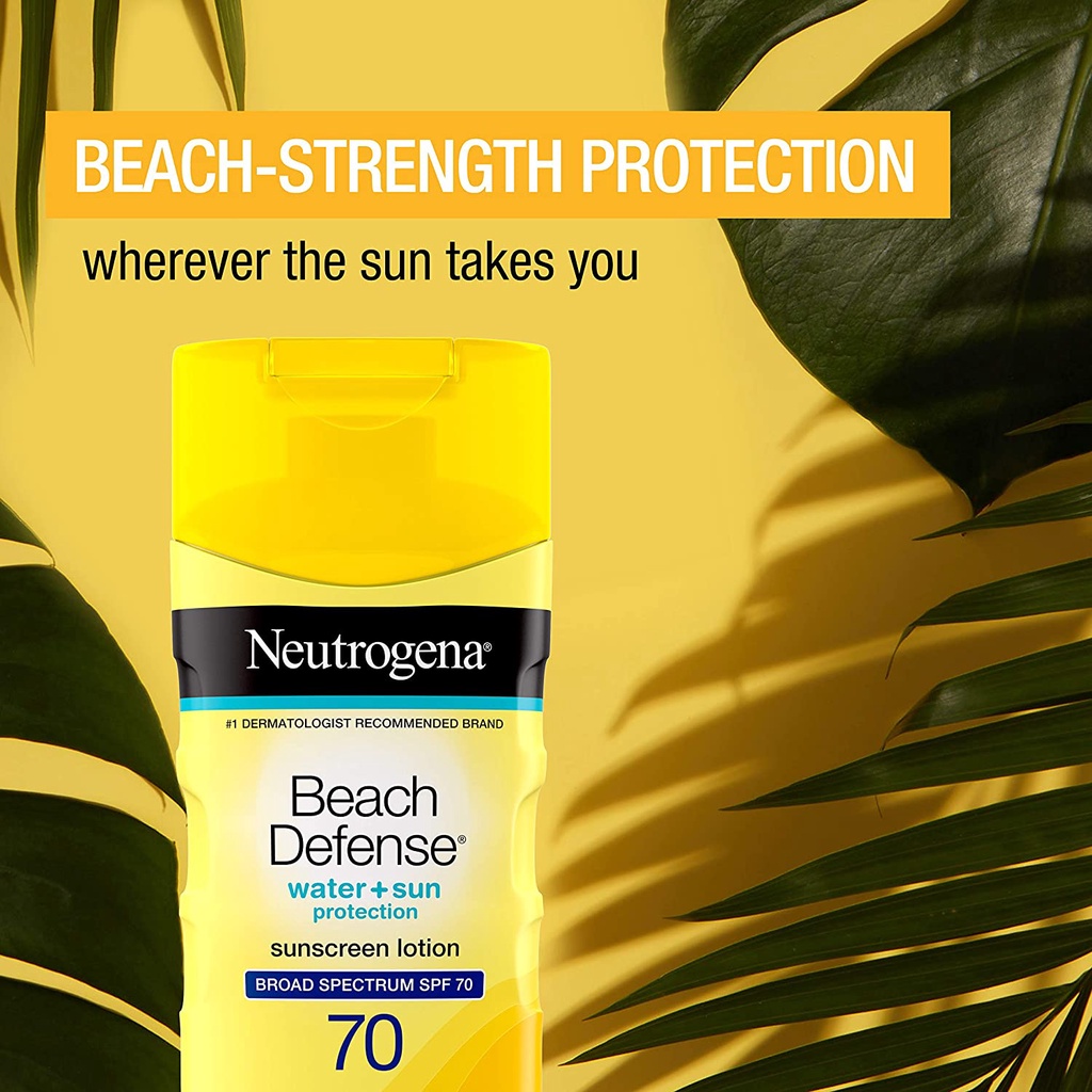 Kem chống nắng Neutrogena Beach Defense Sunscreen Lotion Broad Spectrum SPF 70 198ml (Mỹ)