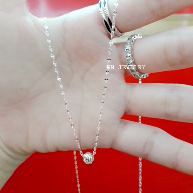 Dây chuyền bạc liền mặt bi máy 🌼 YN JEWELRY SL