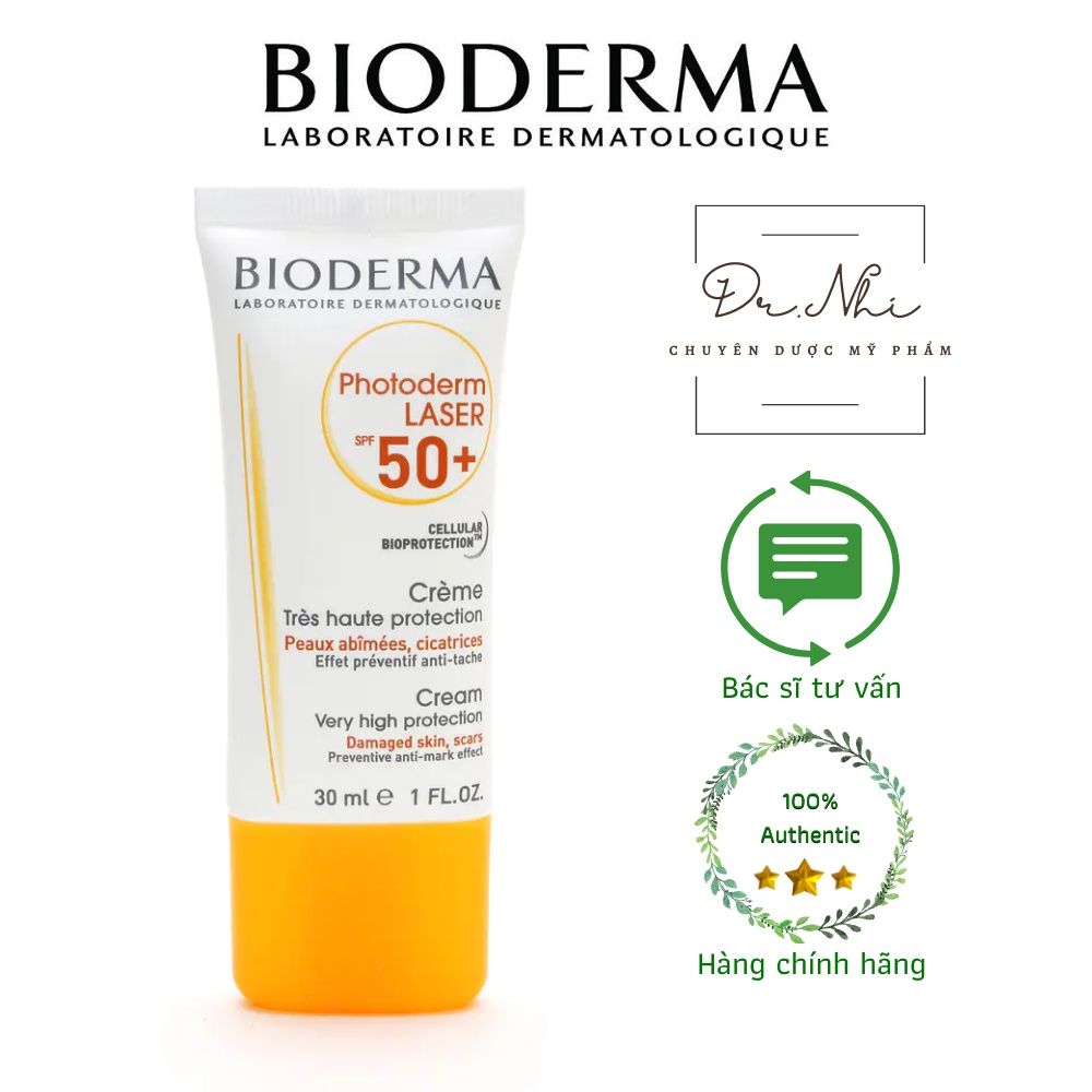 Kem Chống Nắng Bioderma Ngừa Vết Thâm SPF50+ 30ml Photoderm Laser SPF 50+ Crème