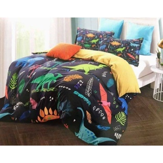 Vải COTTON LỤA họa tiết Khủng Long
