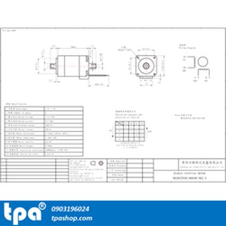 Động cơ bước rỗng trục Nema8