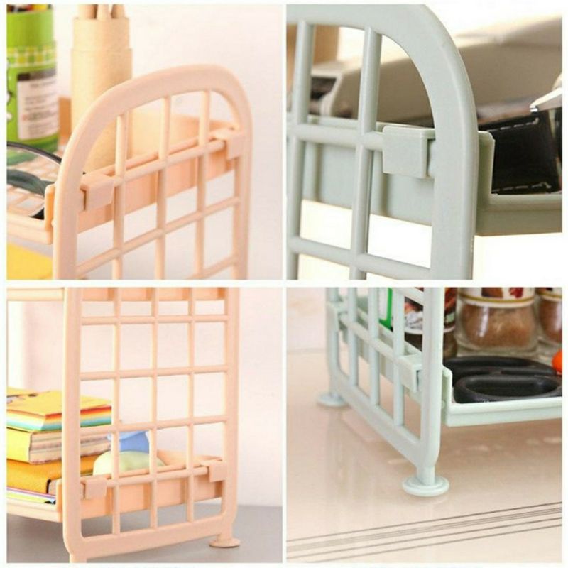 MVP682 Kệ Nhựa Mini 2 Tầng Mini Đựng Đồ Đa Năng Siêu Xinh