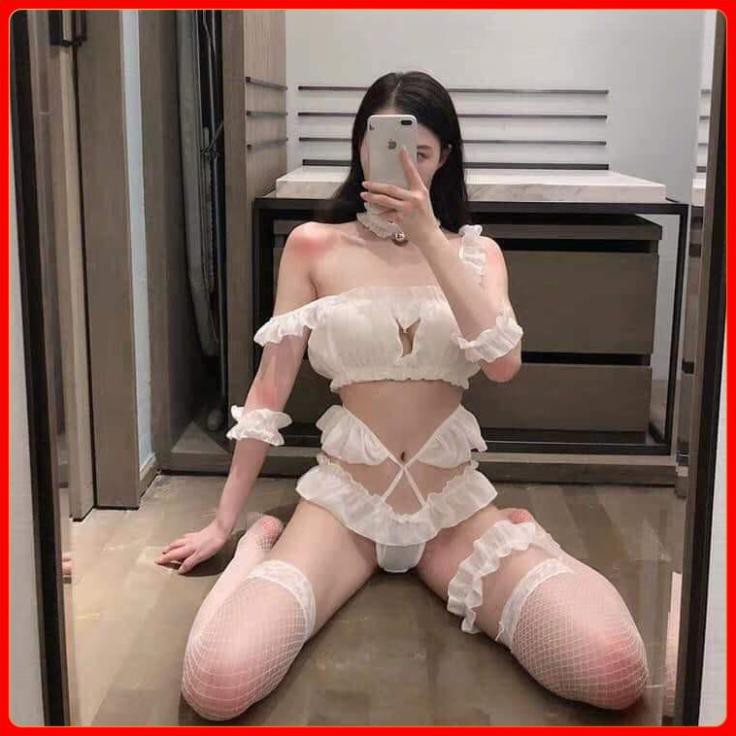 Bộ đồ ngủ cosplay sexy, bộ đồ lót cosplay Lolita mã X bikini gợi cảm quyến rũ Fullset  [LamiaStore] | BigBuy360 - bigbuy360.vn