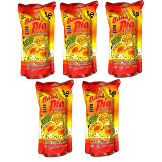 Combo 5 gói bánh pía đậu xanh sầu riêng đặc biệt 550g 1 trứng