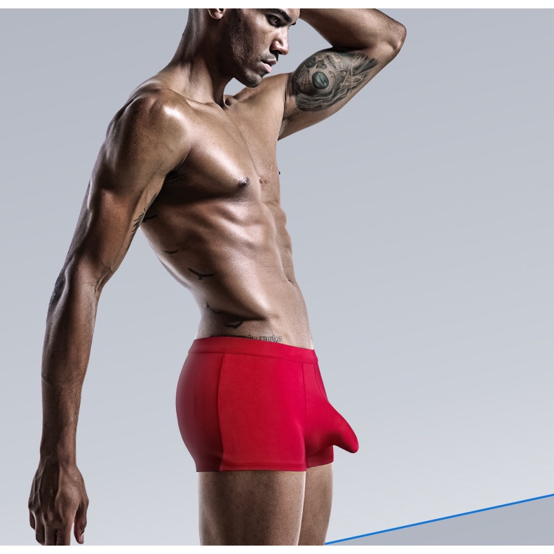 Quần Lót Boxer Chữ U Lưng Vừa Thoáng Khí Thoải Mái Gợi Cảm Cho Nam 010