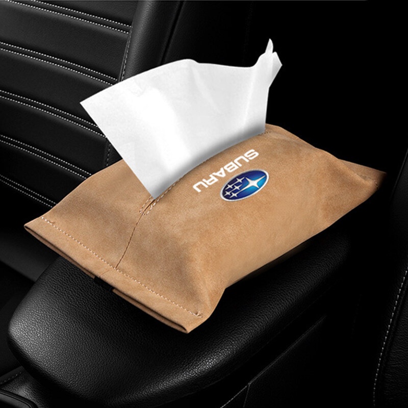1 hộp đựng khăn giấy treo ghế ngồi xe hơi Subaru Forester XV Outback Impreza Legacy STI WRX BRZ Tribeca