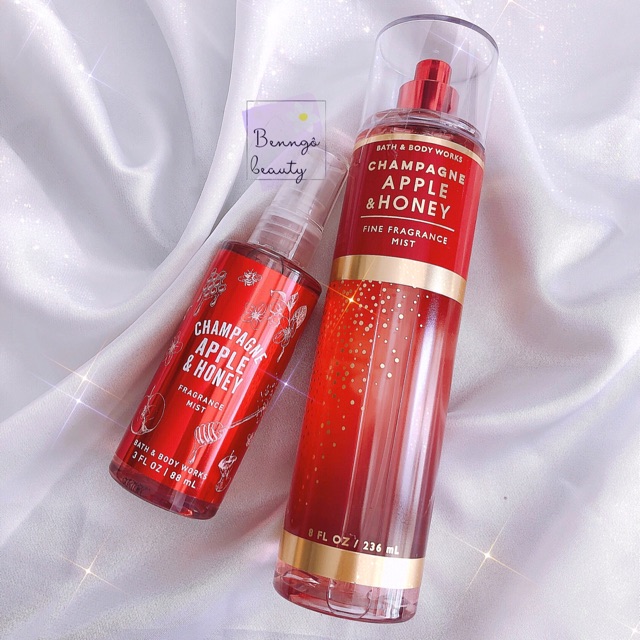 [BILL MỸ] CHAMPAGNE APPLE & HONEY - BỘ XỊT THƠM DƯỠNG THỂ BATH AND BODYWORKS