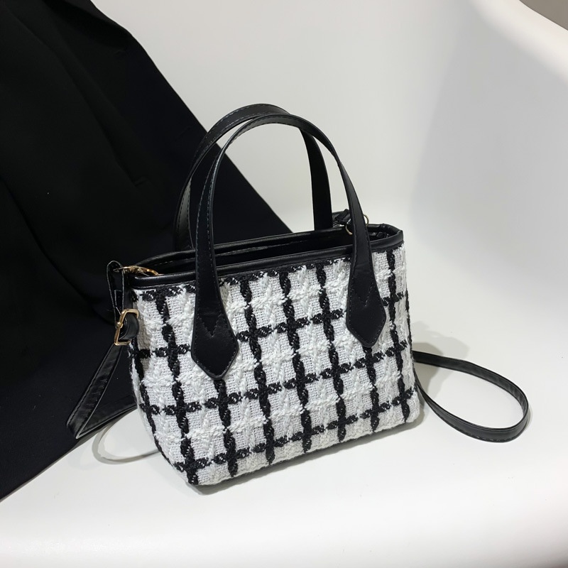 Túi Đeo Chéo Vai Bằng Vải Canvas Thời Trang Mùa Thu Đơn Giản Dễ Thương Cho Nữ