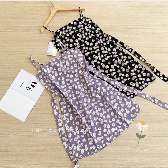 ✨ Đầm 2 Dây Hoa Cúc Xinh Yêu