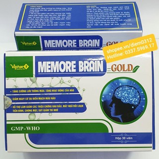 MEMORE BRAIN GOLD - BỔ NÃO - TĂNG CƯỜNG LƯU THÔNG MÁU LÊN NÃO