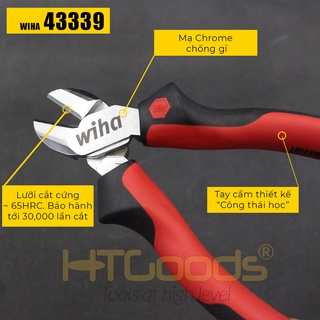 Kìm cắt 180 mm Wiha 43339 PRO [Wiha Offical]