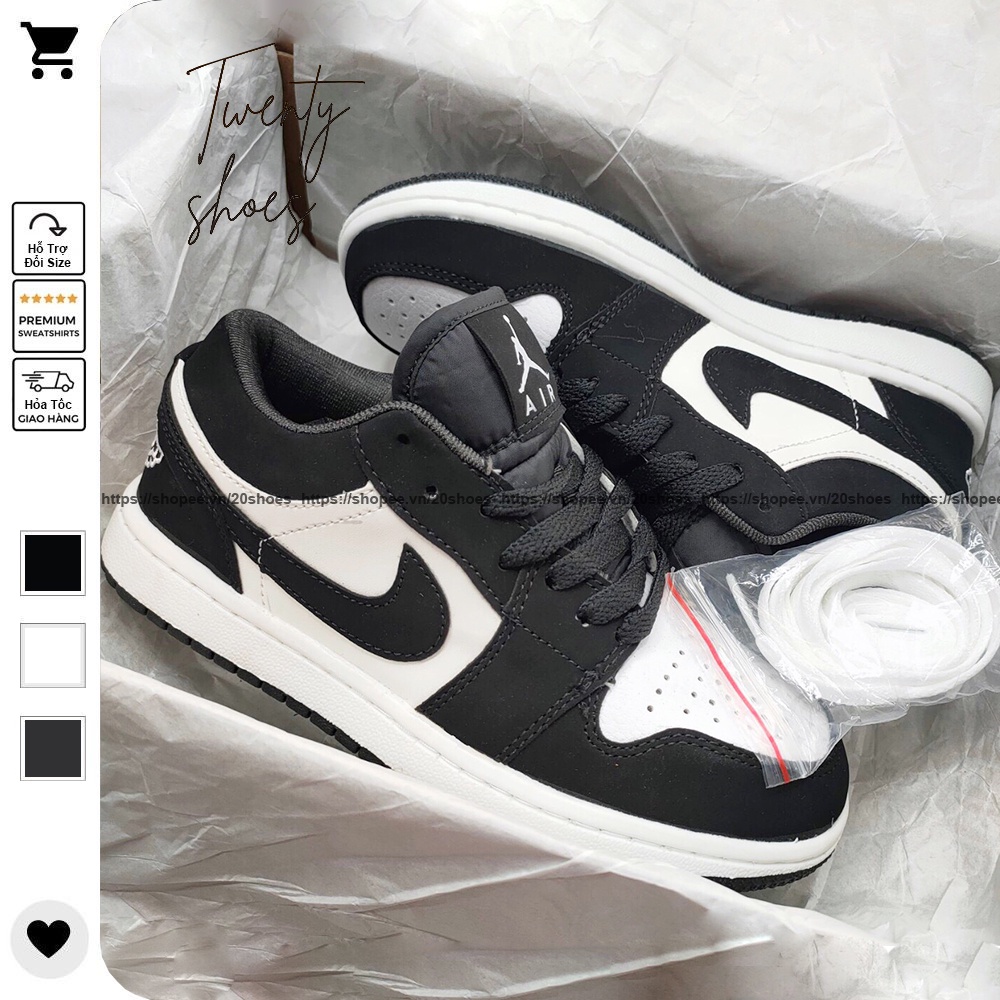 Giày Jordan PANDA Cổ Thấp JD Thời Trang Full Box Hàng Cao Cấp 20SHOES