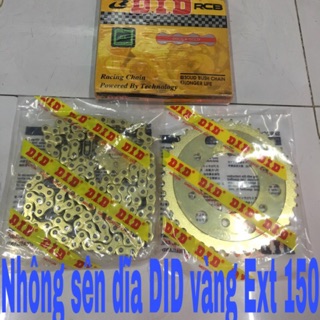 Nhông sên dĩa did vàng rcb exciter 150