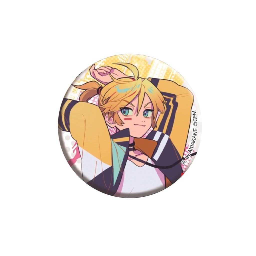 Huy hiệu cài áo IN HÌNH VOCALOID ver THÀNH PHỐ ẢO Miku Rin Len Kaito Luka Meiko anime chibi dễ thương xinh xắn