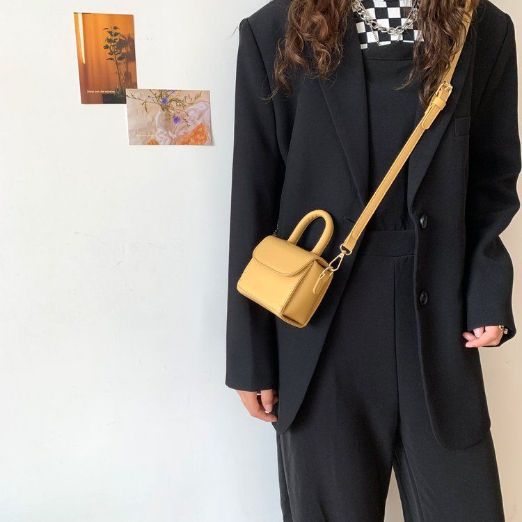 Túi Đeo Chéo mini Hình Vuông Màu Sắc Xinh Xắn Phong Cách Hàn Quốc Thời Trang Cho Nữ