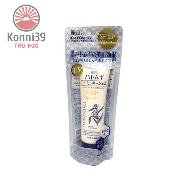 KEM DƯỠNG CHỐNG NẮNG CHO MẶT VÀ TOÀN THÂN HATOMUGI SPF50+ PA++++( TUÝP 80GR)