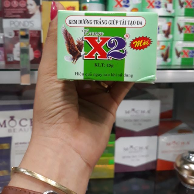 Kem dưỡng trắng tái tạo da X2 15g