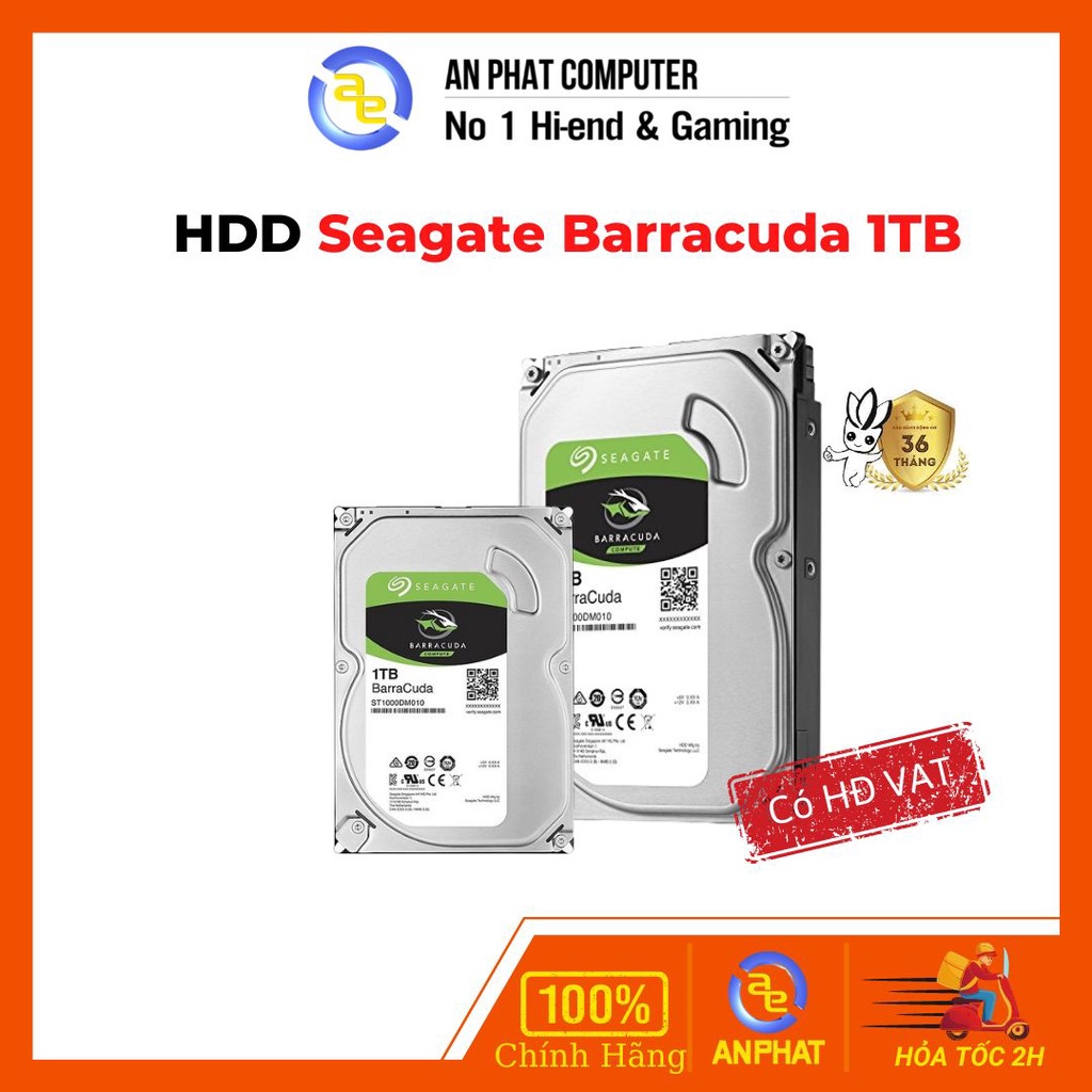 Ổ cứng Seagate Barracuda 1TB/2TB 64MB cache - Bảo Hành Chính Hãng 36 Tháng