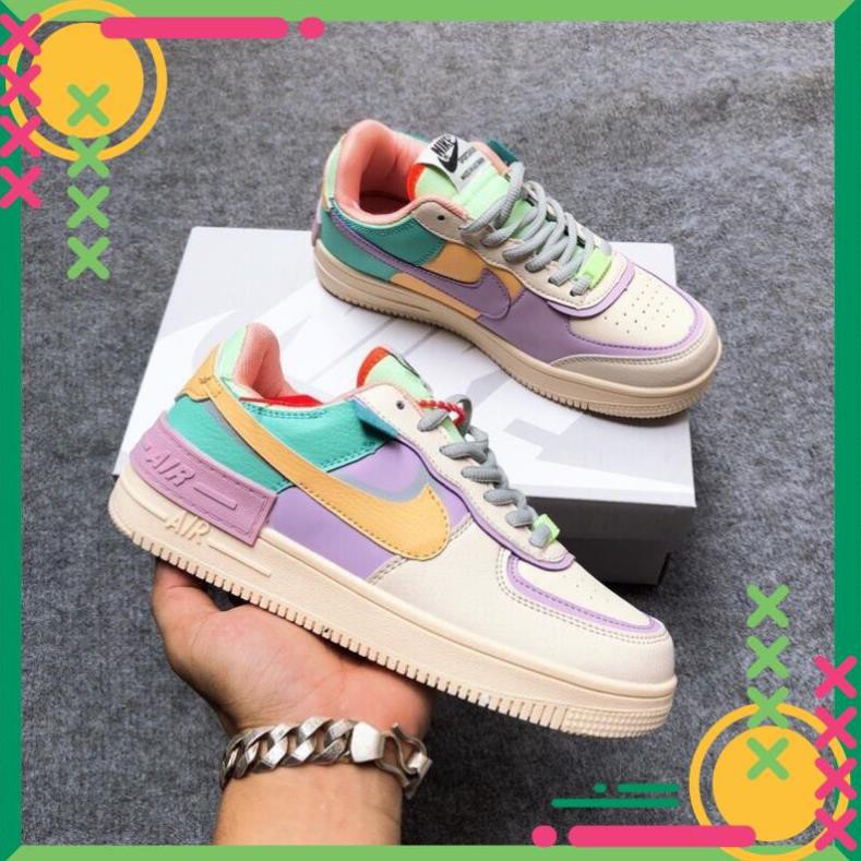 ⚡️Giày Sneakers Air force 1 Shadow, AF1 shadow 7 màu ❤️cầu vồng CỰC HOT 2021