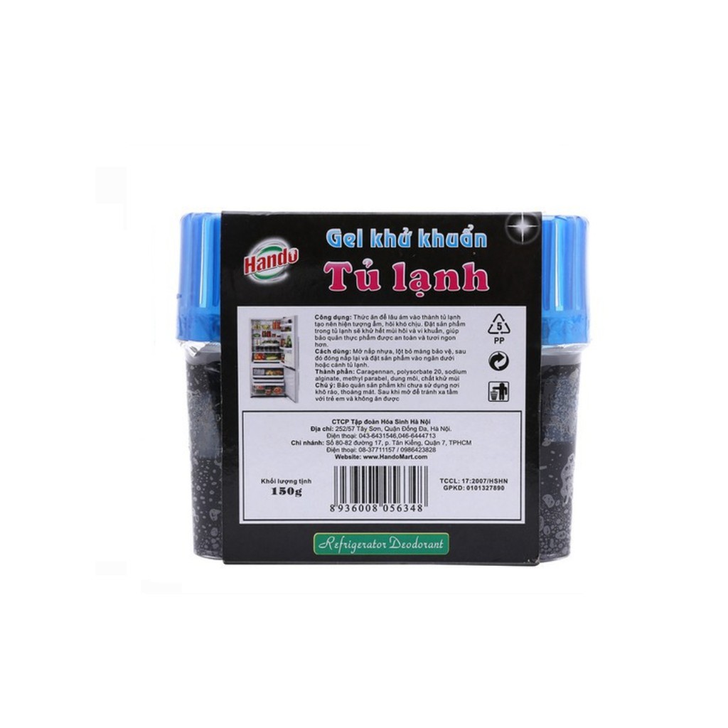 Gel khử mùi tủ lạnh Hando 150gram