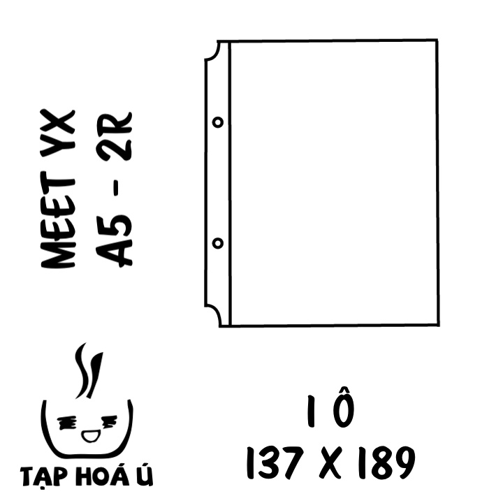 SHEET MEET YX DÙNG CHO BÌA A5 (2 CÒNG) - NHIỀU LOẠI