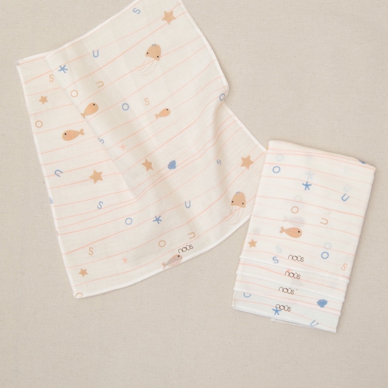 Sét 5 Khăn Sữa Của Nuos Mẫu Mới Chất Cực Tốt | Minizon Kids
