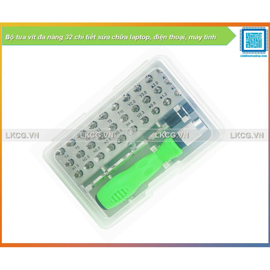 Bộ tua vít đa năng 32 chi tiết sửa chữa laptop, điện thoại, máy tính